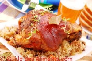 Jarret de porc avec choucroute
