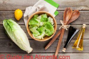 Salade de laitue romaine fra&icirc;che et saine