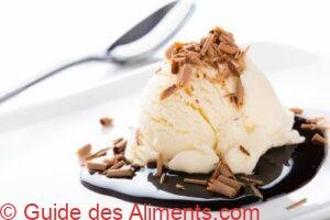glace vanille et Copeaux de chocolat