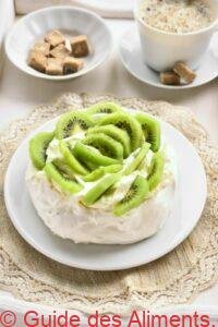 pavlova aux kiwis