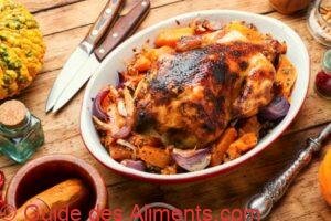 perdrix rôtie à la courge