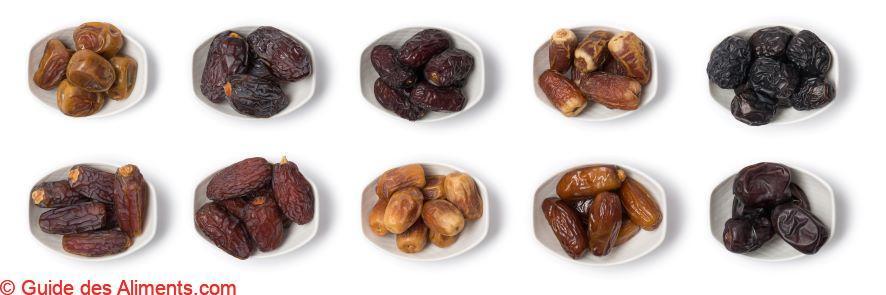 types de dattes s&eacute;ch&eacute;es