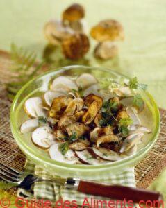 Carpaccio de c&egrave;pe et chips de c&egrave;pe