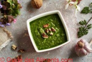 pesto au cerfeuil sauvage