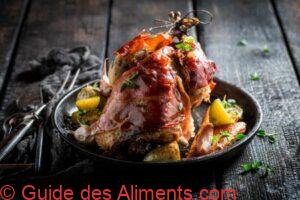 Faisan grill&eacute; au bacon