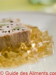 Foie Gras et poireaux de bébés avec gelée de Sauternes