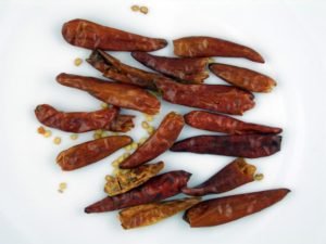 Piment oeil d'oiseau séché