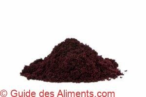 Poudre de baies d'açai biologique crue