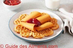 gaufres au brunost norvégien
