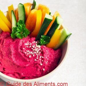 Houmous de betterave maison