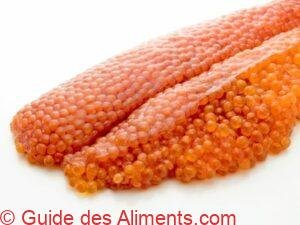 oeufs de saumon crus Sujiko