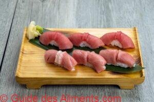 chutoro et otoro sushi de thon