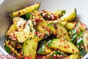 Salade de concombre &agrave; la chinoise