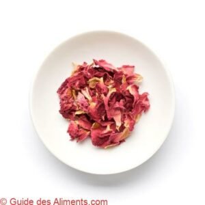 Pétales de rose séchées