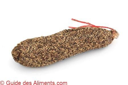 Saucisson sec au poivre - Guide des Aliments