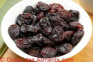 raisins secs noirs du Chili