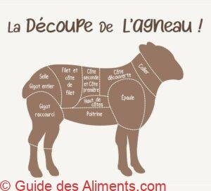 d&eacute;coupe de l'agneau