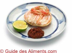 crabe des neiges avec oeufs