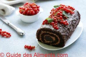 g&acirc;teau roul&eacute; au chocolat