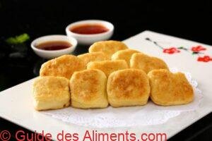 ou gan, tofu s&eacute;ch&eacute; po&ecirc;l&eacute; avec sauce tomate