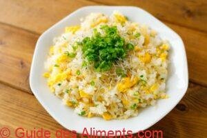 Riz frit Chirimenjako