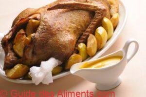 oie r&ocirc;tie aux pommes