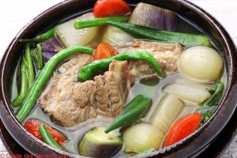 sinigang na baboy (porc sinigang), cuisine philippine
