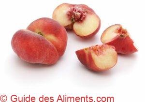 p&ecirc;che plate (Prunus persica var. platycarpa)