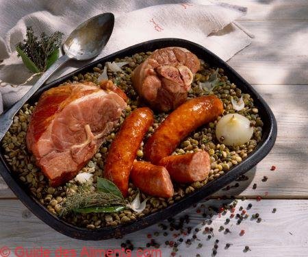 Petit salé aux lentilles - Guide des Aliments