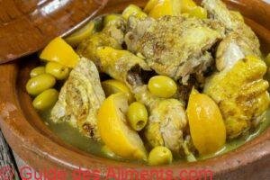 tajine de poulet au citron et olives