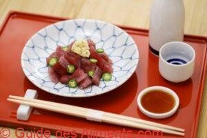 bullet tuna(auxis rochei) sashimi