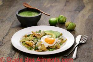 chilaquiles, petit d&eacute;jeuner mexicain