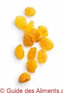 raisins secs Sultanines ou sultanas