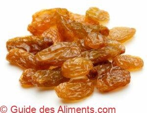 raisins secs Sultanines ou sultanas