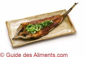 gunkan-yaki ( un plat local dans lequel le ventre est farci de miso et grillé)