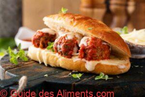 submarine sandwich aux boulettes