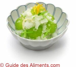 salade de fruits japonais avec du raisin frais Shine Muscat
