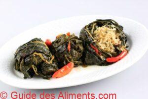 Le Buntil est un plat indon&eacute;sien traditionnel &agrave; base de feuilles de papaye et de manioc