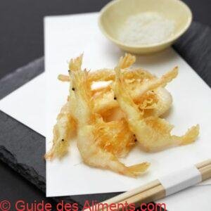 Tempura de crevettes japonaises, shiroebi