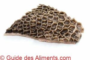 tripes alv&eacute;olaires de b&oelig;uf cru (deuxi&egrave;me estomac)