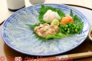 sashimi de kawahagi, cuisine japonaise