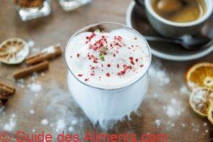 Granit&eacute; de fraise avec mousse Prosecco