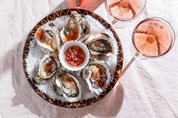 Plateau d’huîtres, sauce mignonette